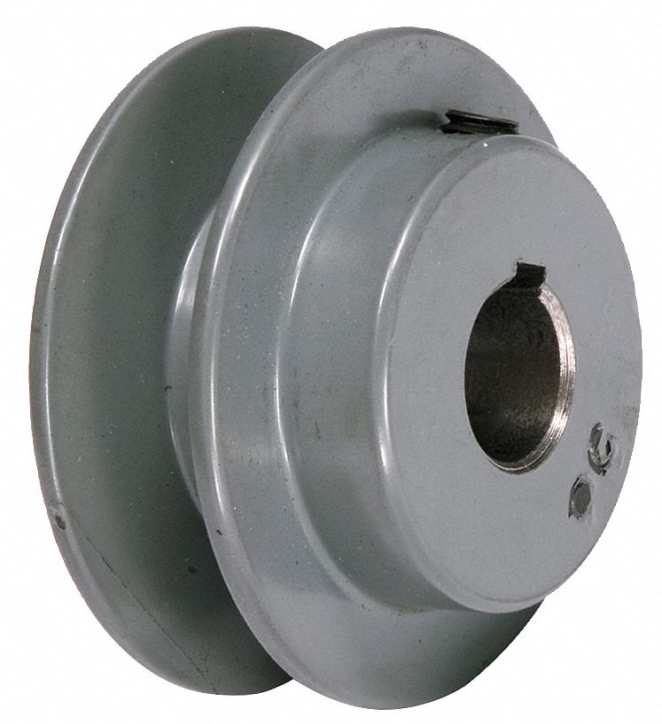 V-Belt Pulley, 3.15 In OD, 1/2 Bore, 1GRV