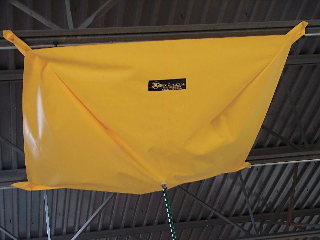 Roof Leak Diverter, Yellow, 15 ft. L