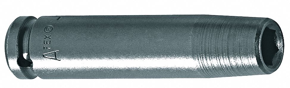 Power Socket, Thin, Deep, 1/2 Dr, 9/16 In