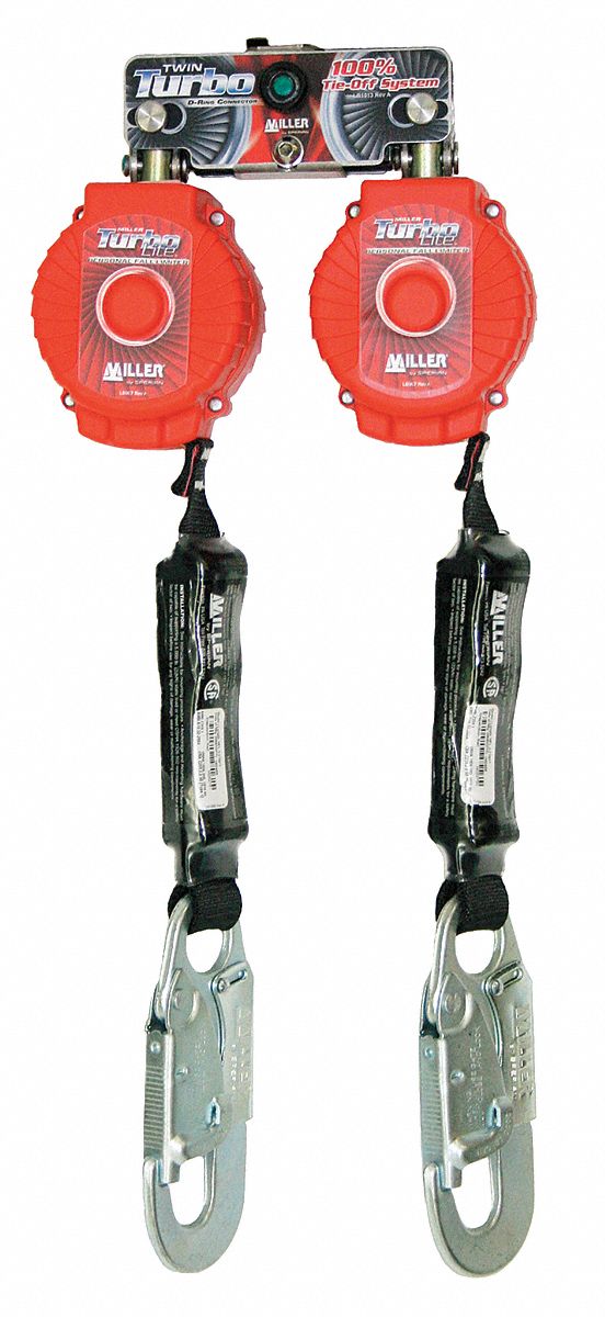 Self-Retracting Lifeline, Red, 6 ft. L
