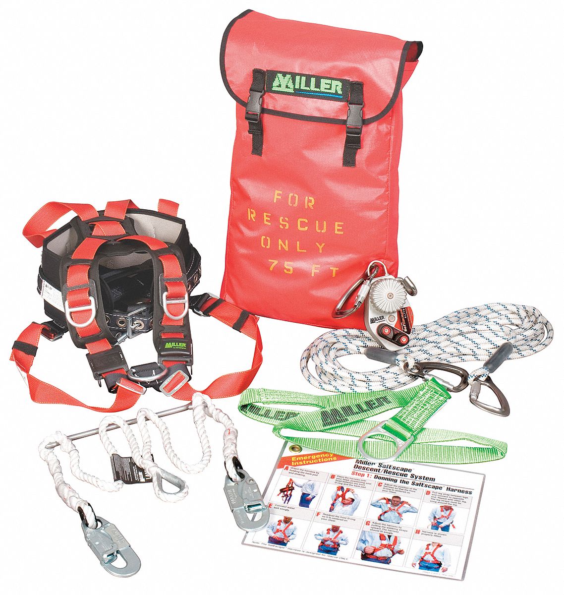 Rescue System, 200 ft., 330 lb., 3100 lb.