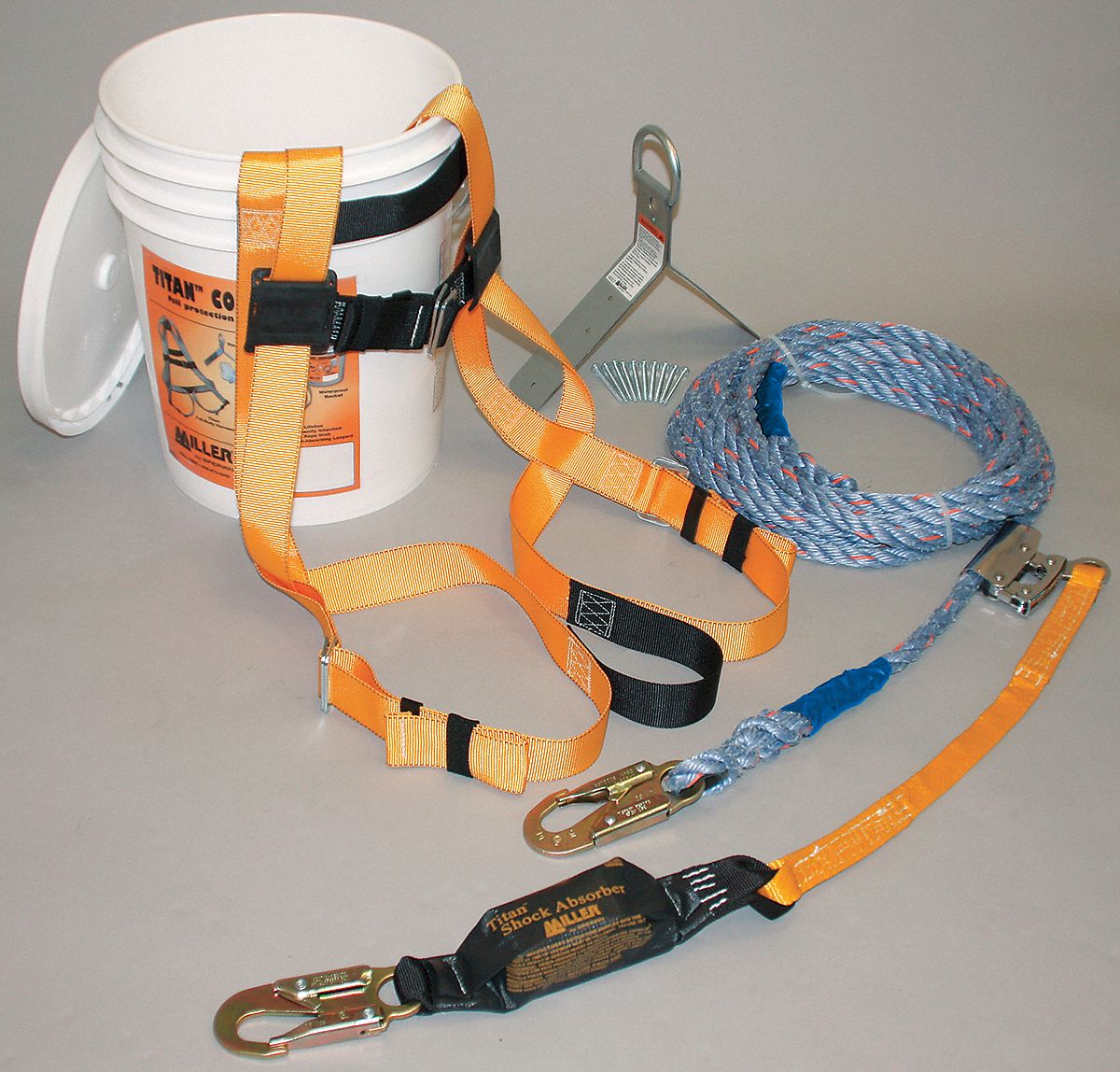 Fall Protection Kit, Univ., 310 lb, 50 ft L