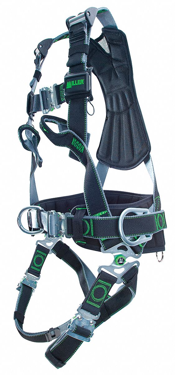 Full Body Harness, L/XL, 400 lb., Black