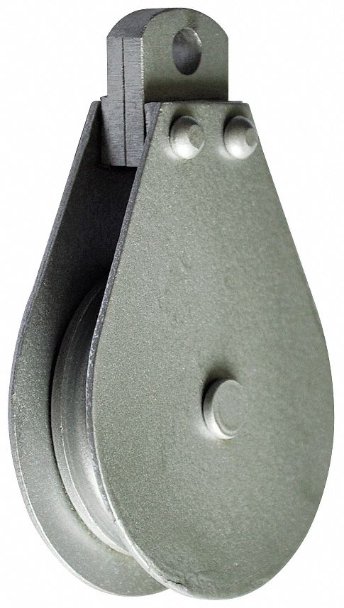 Pulley Block, Wire Rope, 525 lb Load Cap.