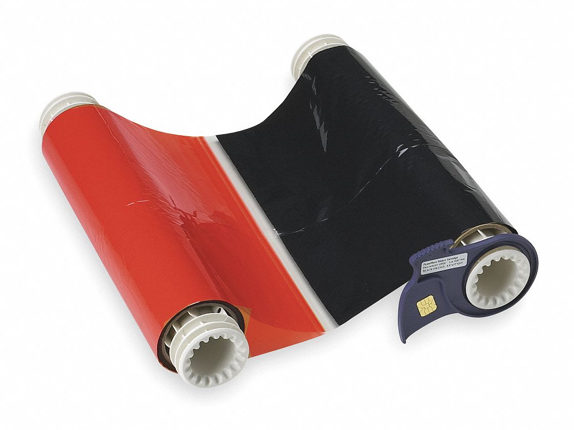 Ribbon Cartridge, Black/Red, 6-1/4 In. W