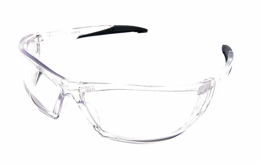 Safety Glasses, Clear, Scratch-Resistant