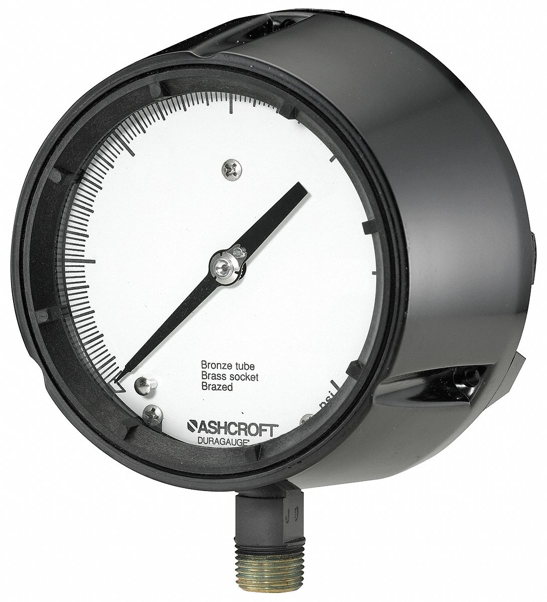 Pressure Gauge, Process, 4 1/2 In, 30 Psi