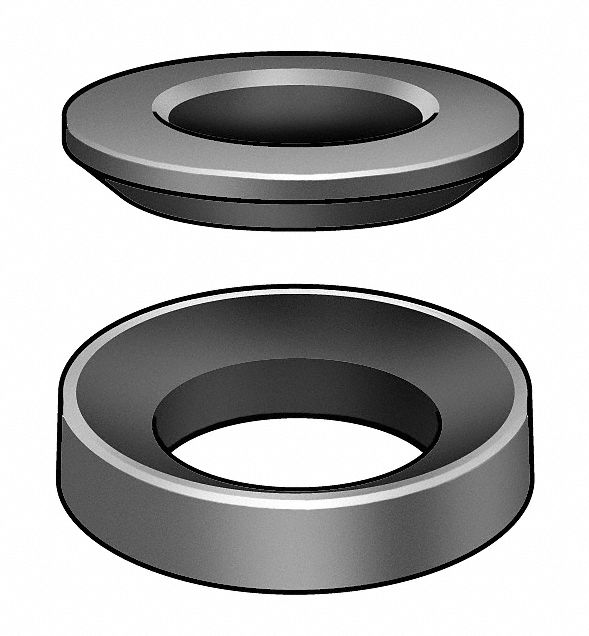 Spherical Washer, Stl, M16, 30mm OD, Pr