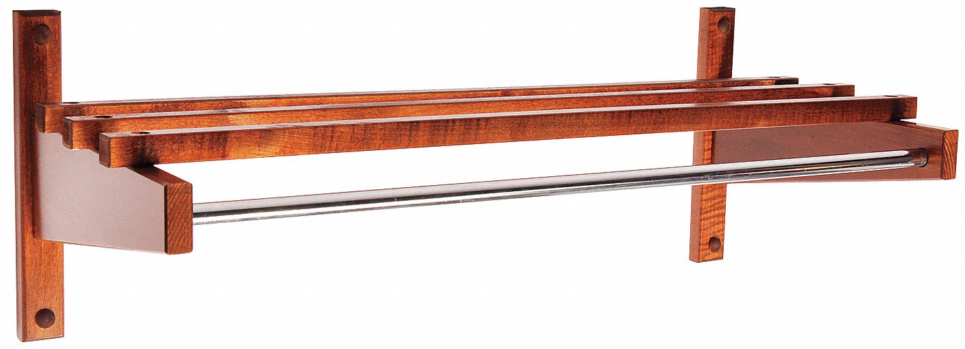 Coat Rack, Wood, 10 1/2 x12 3/4x 36 In.