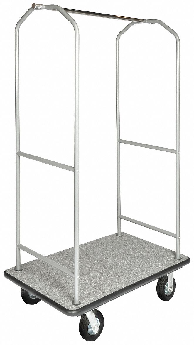 Bellmans Cart, Powder Finish, Gray Carpet