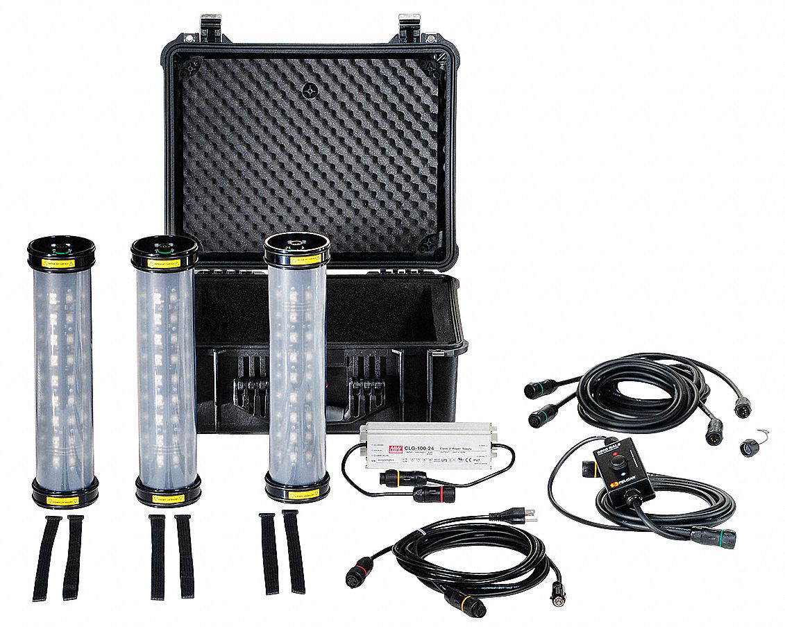 Remote Area Lighting System, LED, 24W, BLK