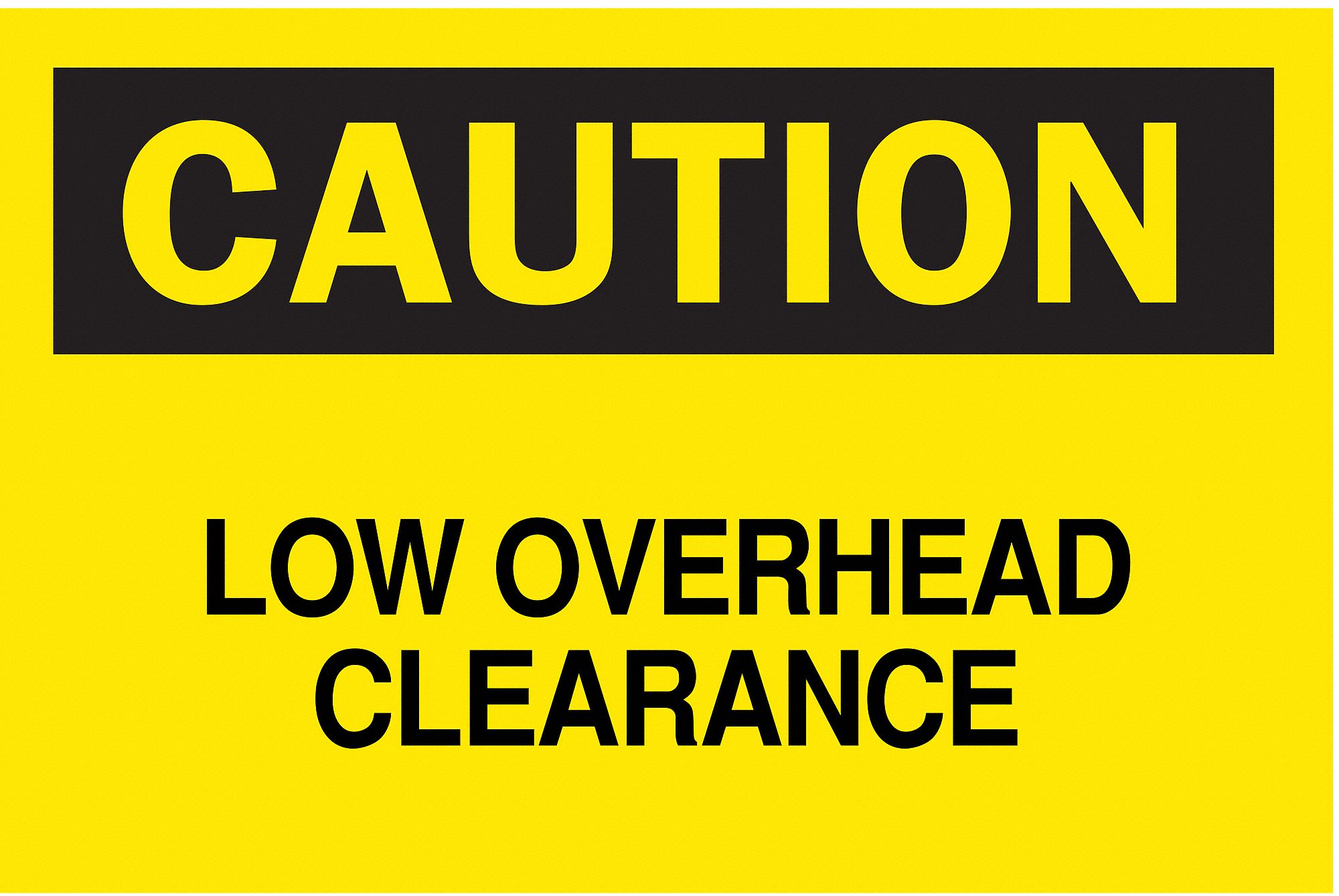 Caution Sign, 10 x 14In, BK/YEL, ENG, Text