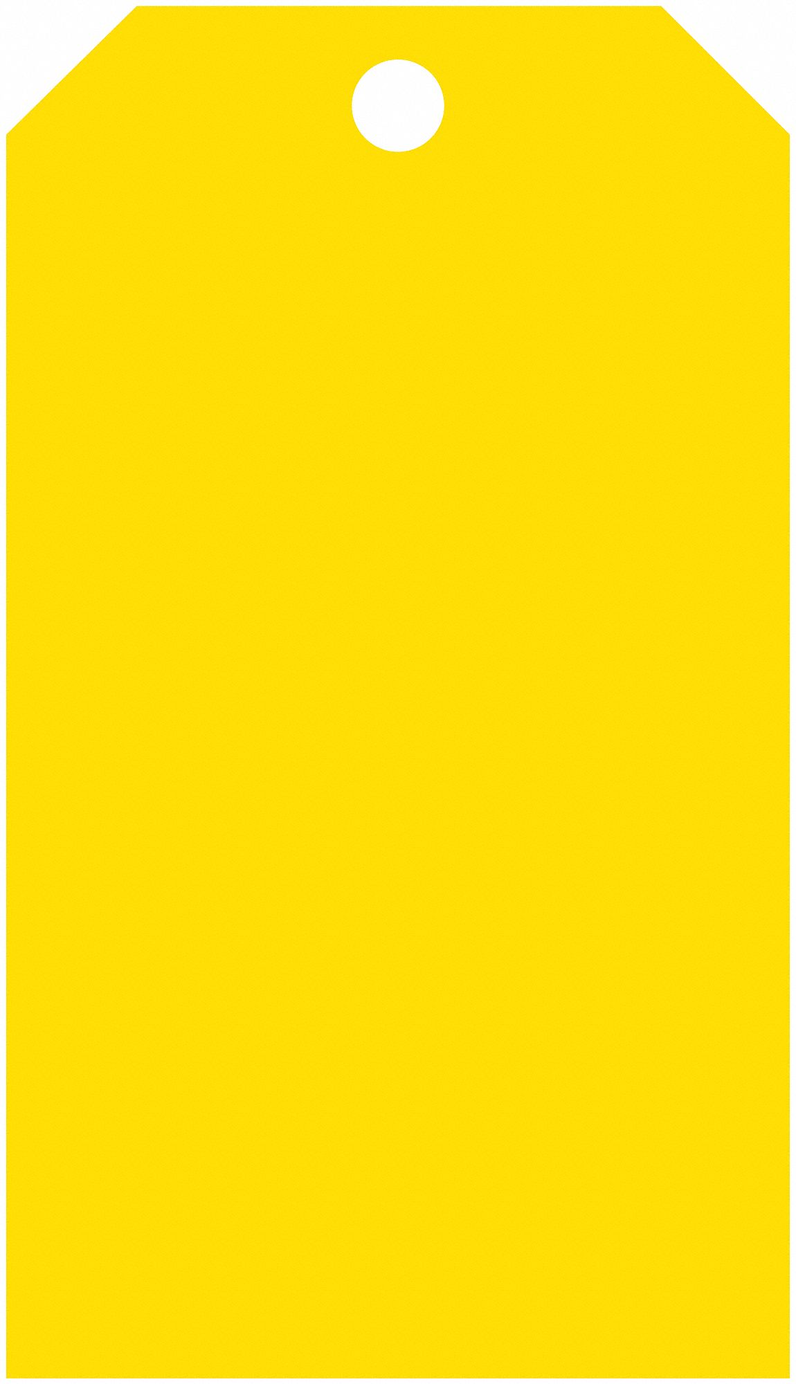 Blank Tag, 5-3/4 x 3 In, Yel, Met, PK25