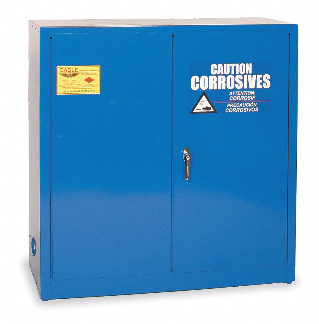 Corrosive Safety Cabinet, Blue