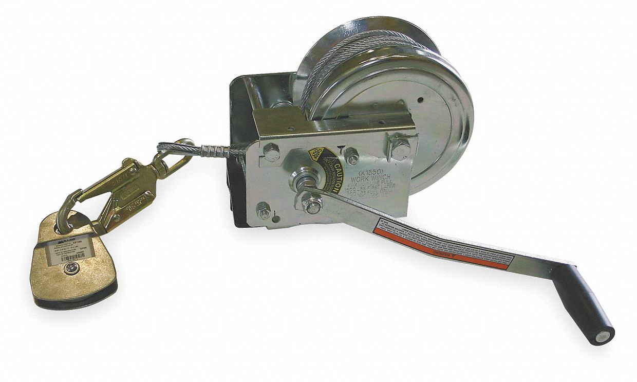Conf.Space Winch, 88 ft., Steel