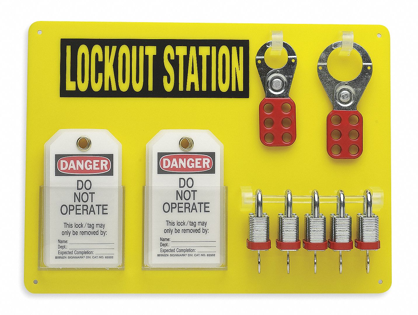 Lockout Station, Filled, Keyed Different