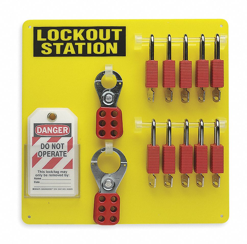 Lockout Station, Filled, 26 Components