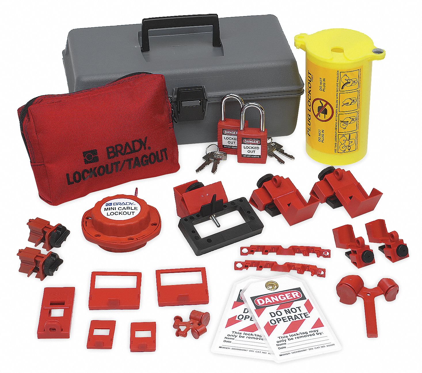 PortableLockout Kit, Filled, Electrical, 21