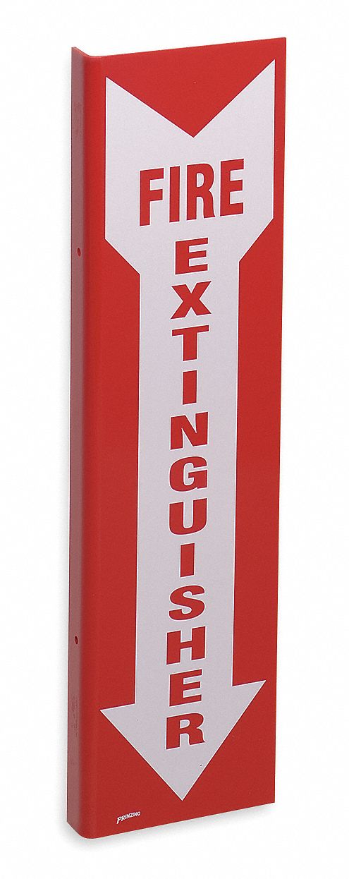 Fire Extinguisher Sign, 18 x 4-1/2In, FEXT