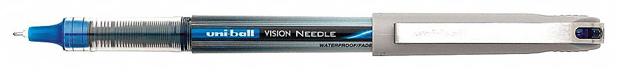 Rollerball Pen, Stick, Fine, Blue, PK 12