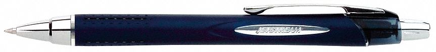 Rollerball Pen, Retractable, Bold, Blk, PK12