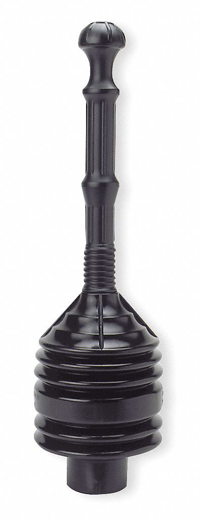 E-Z Bellows Plunger, Plastic, CupSize7In.