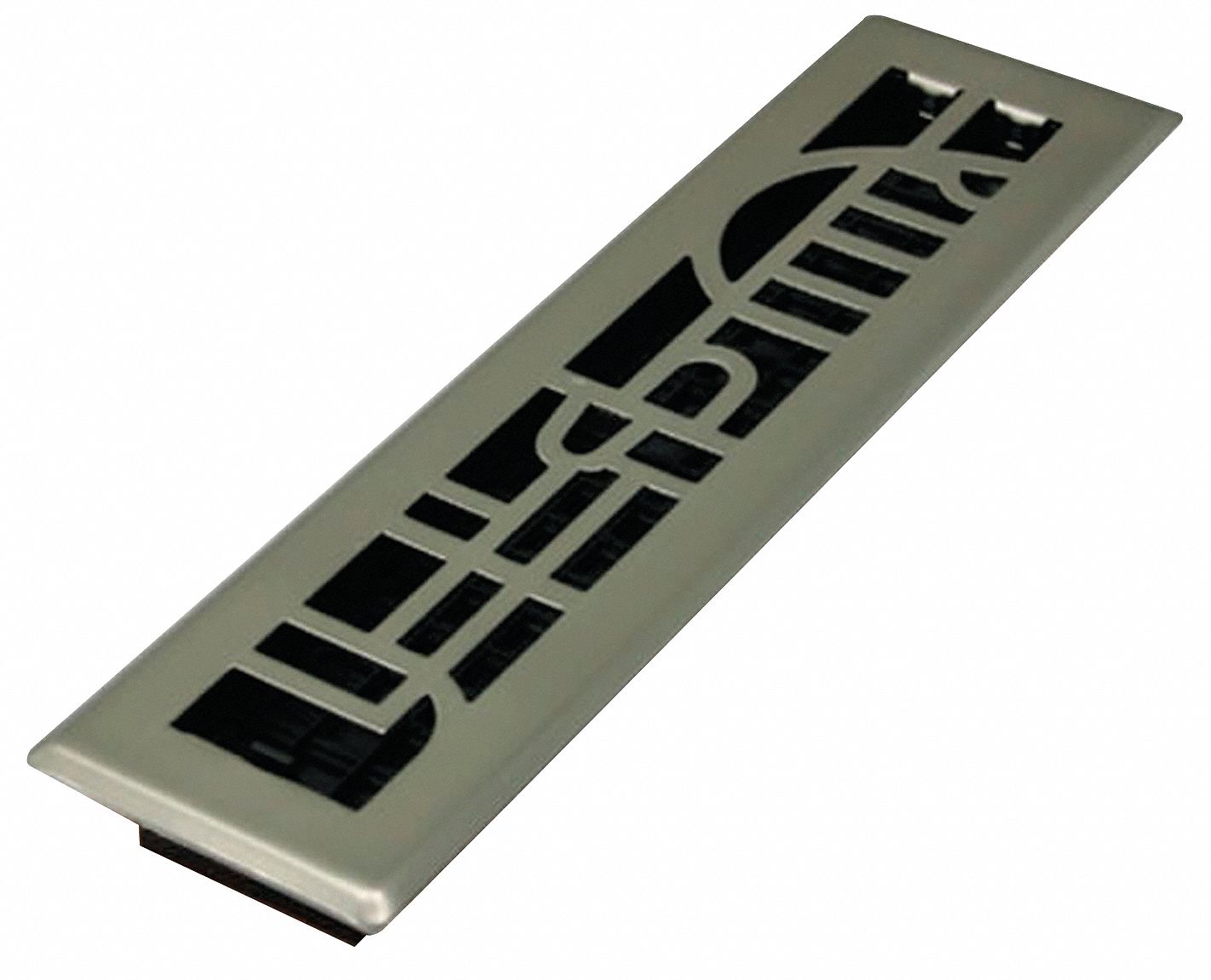 2x12 Art Deco Steel Plated Nickel
