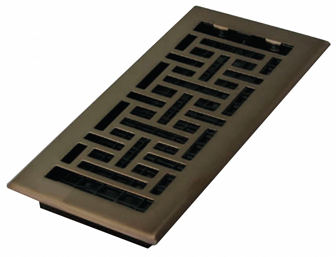4x10 Oriental Steel Plated Rubbed Bronze