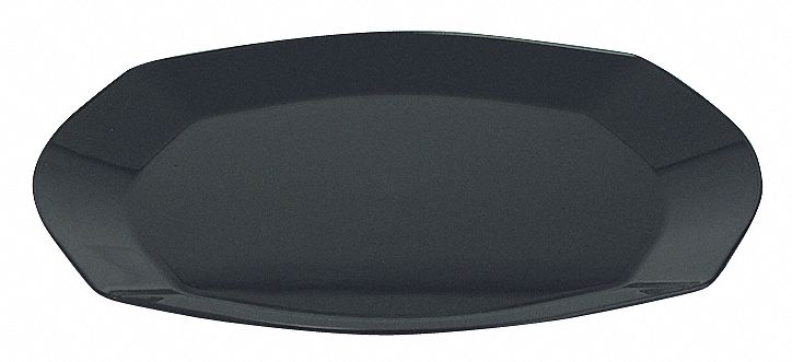 Square Plate, 9 In, Black, PK 240