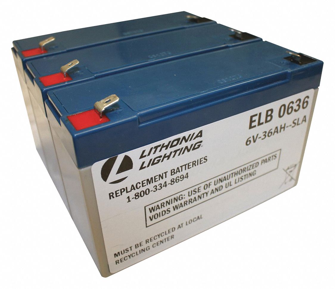 Battery, Lead Calcium, 6V, 36A/HR.