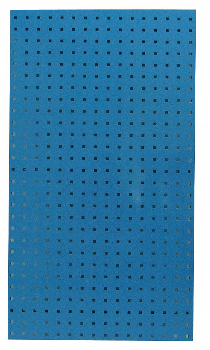 Square Hole Pegboard, 42-1/2x24, Blue, PK2