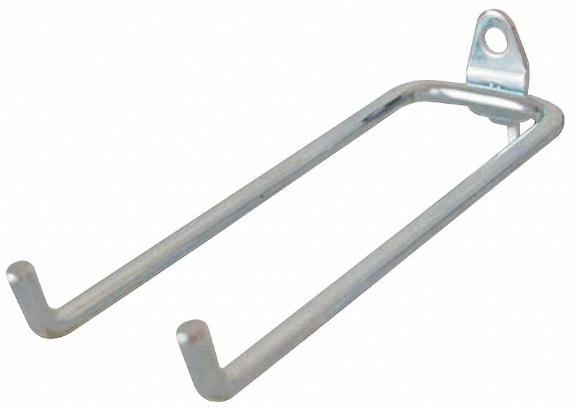 Double Rod Pegboard Hook, 2-13/16 In, PK10
