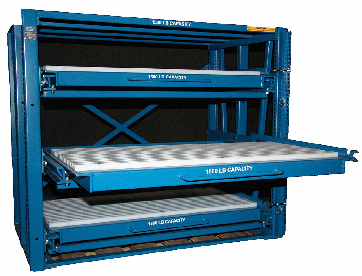 Brake Die Roll Out Shelving, 3 Shelf