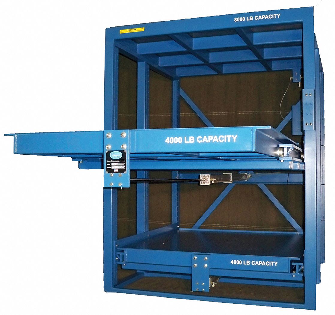 Roll Out Shelving, 2 Shelf, 53x48x80 in. H
