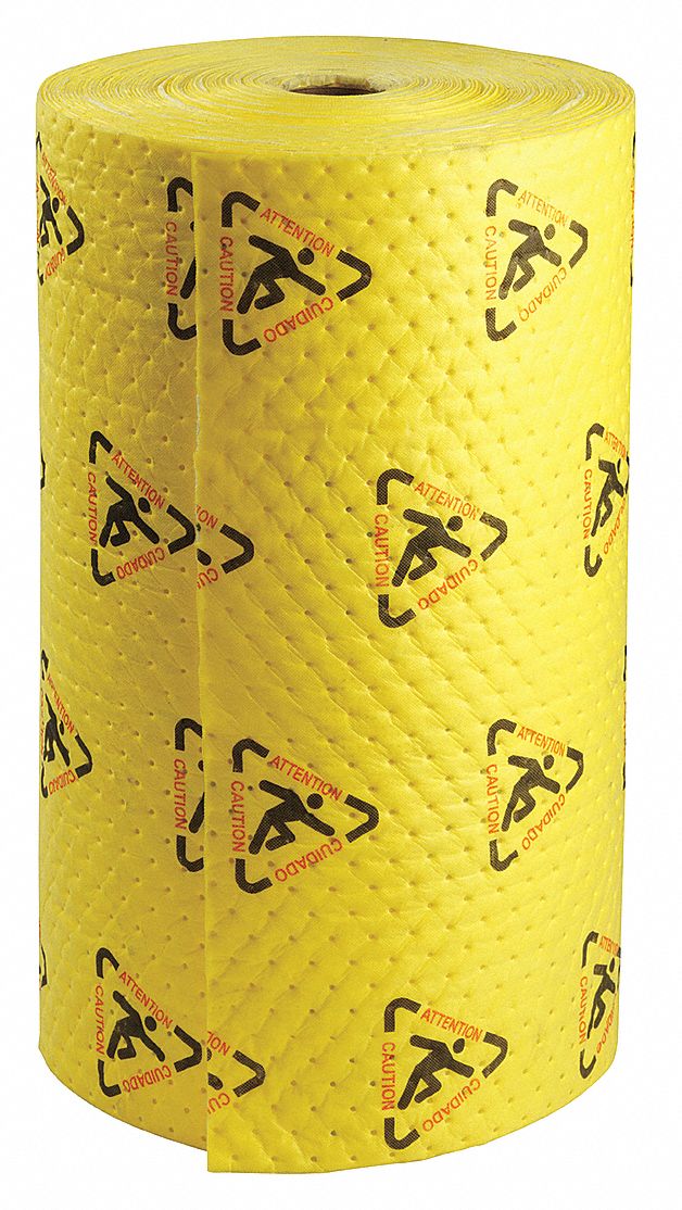 Absorbent Roll, Yellow, 20 gal., 15 In. W