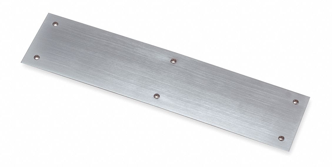 Push Plates, SS, Dull 316, 4 x16 In