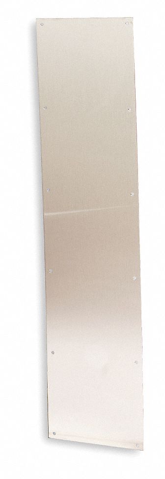 Door Kick Plates, W 12 x L 28, Aluminum