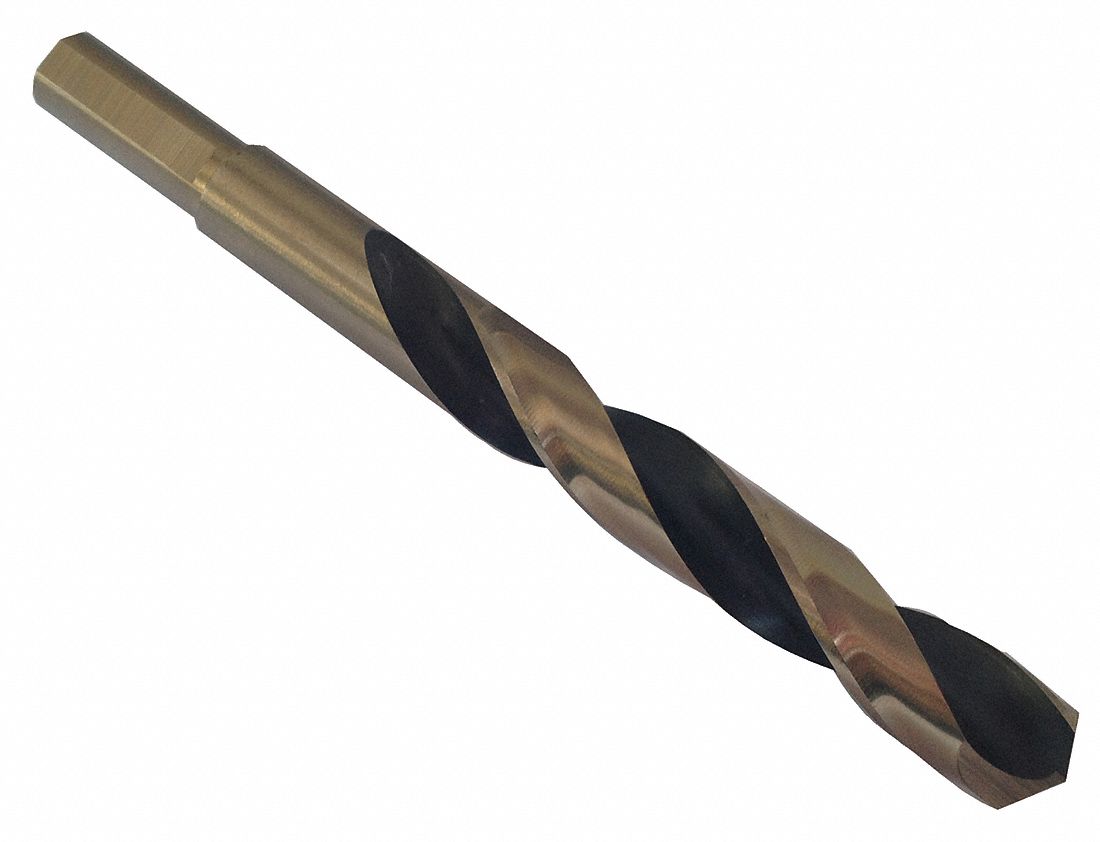 Mechanics Drill, 3/8 Shank, 1/2, HSS
