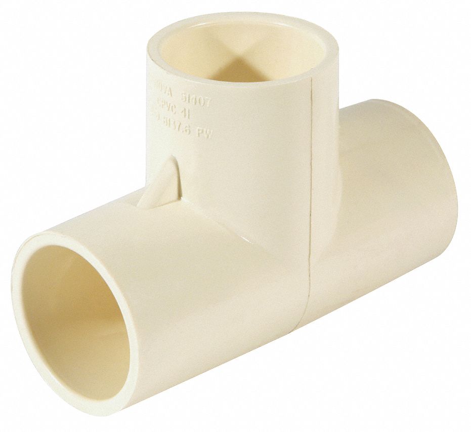 Tee, 1-1/4 In, Slip, CPVC