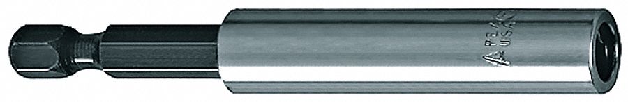 Bit Holder, 1/4 In, 6 In L, Mag