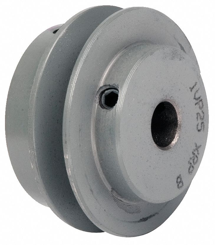 V-Belt Pulley, 3.75 OD, 3/4 Bore, Var Pitch