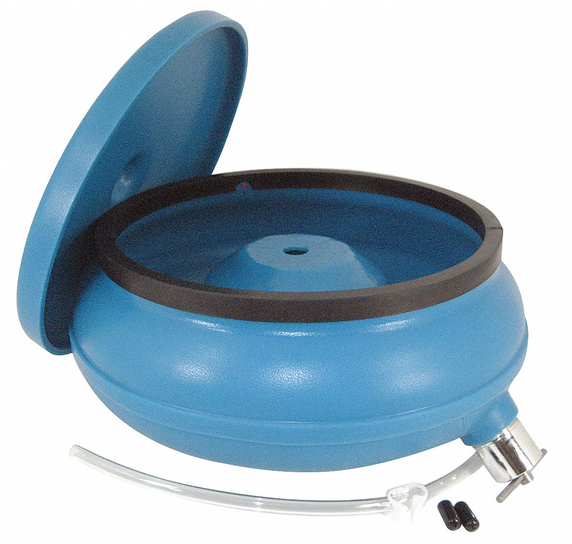 Vibratory Tumbler Bowl and Lid, 17In Dia.