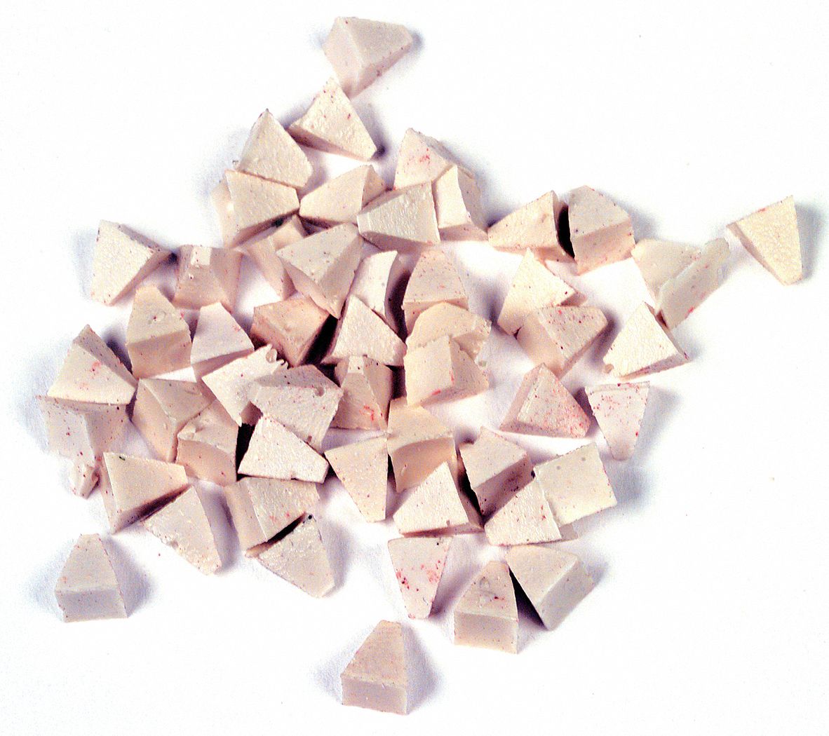 Plastic Media, Pyramid, Lt. Green, 1/4