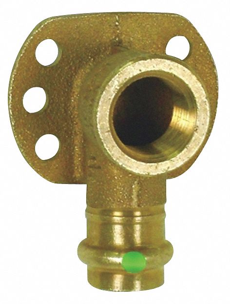 Drop Elbow, With Wall Plate, 3/4 In, PxFNPT