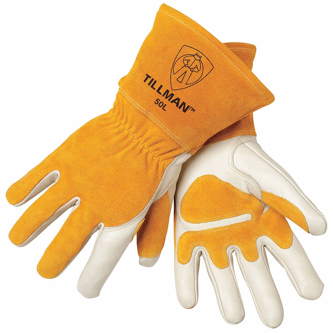 Welding Gloves, MIG, L, 14 In. L, Wing, PR