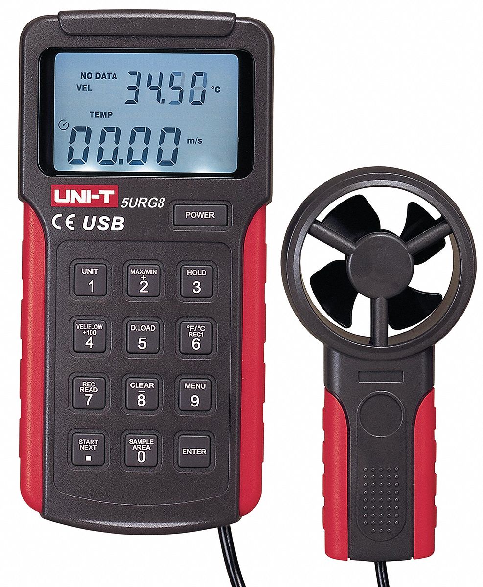 Digital Anemometer With Data Logging