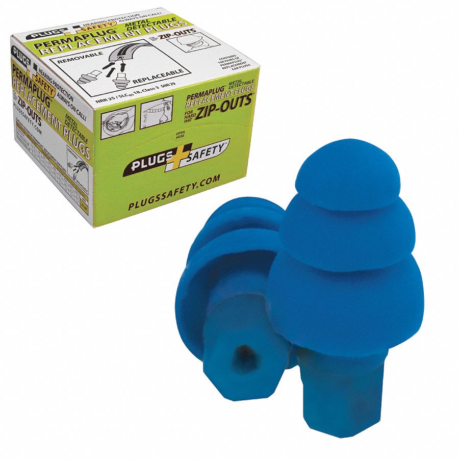 Ear Plugs, 25dB, w/o Cord, Met Det, PK100
