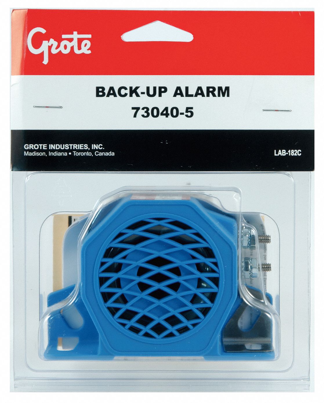 Back Up Alarm, 97dB, Blue, 3 In. H