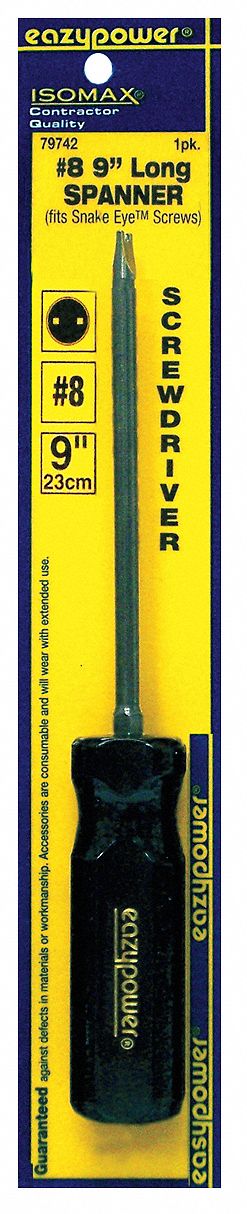 Spanner Security Screwdriver, #8