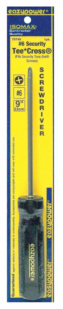 Security Torq-Set Screwdriver, #6